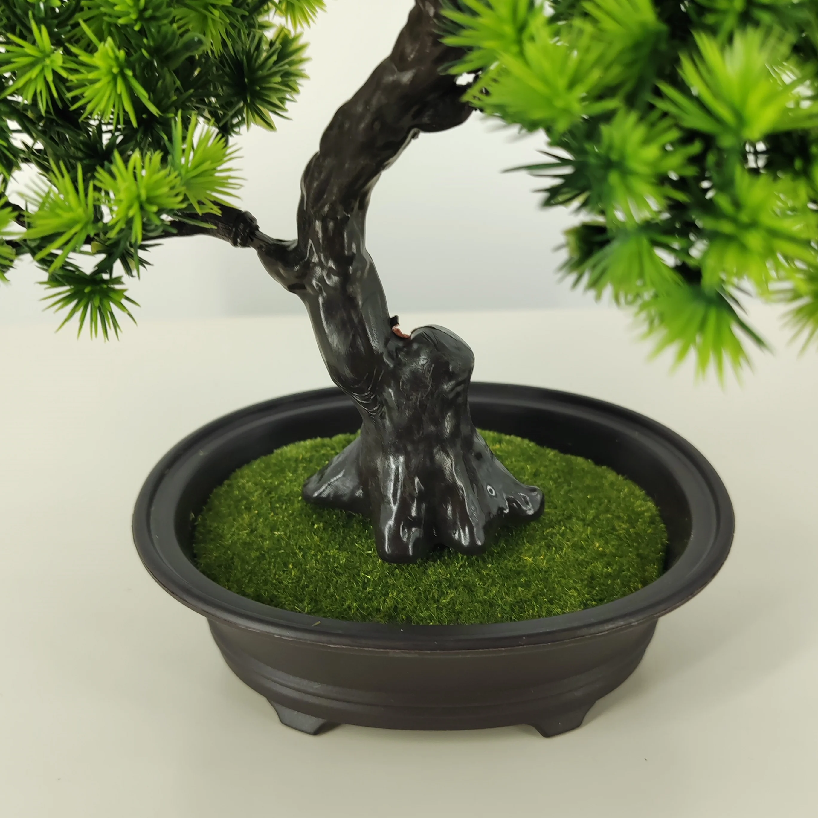 1 قطعة 34 سنتيمتر/13.4in الاصطناعي شجرة الصنوبر بونساي شجرة إبرة دائمة الخضرة وهمية الصنوبر النمط الصيني الجديد للمنزل الجدول حفلة النافذة #6