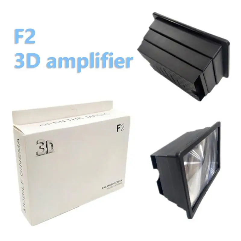 Telescopic Phone Screen Magnifier 3X HD Anti Glare Reduces Eye Strain Portable Stand for Kids