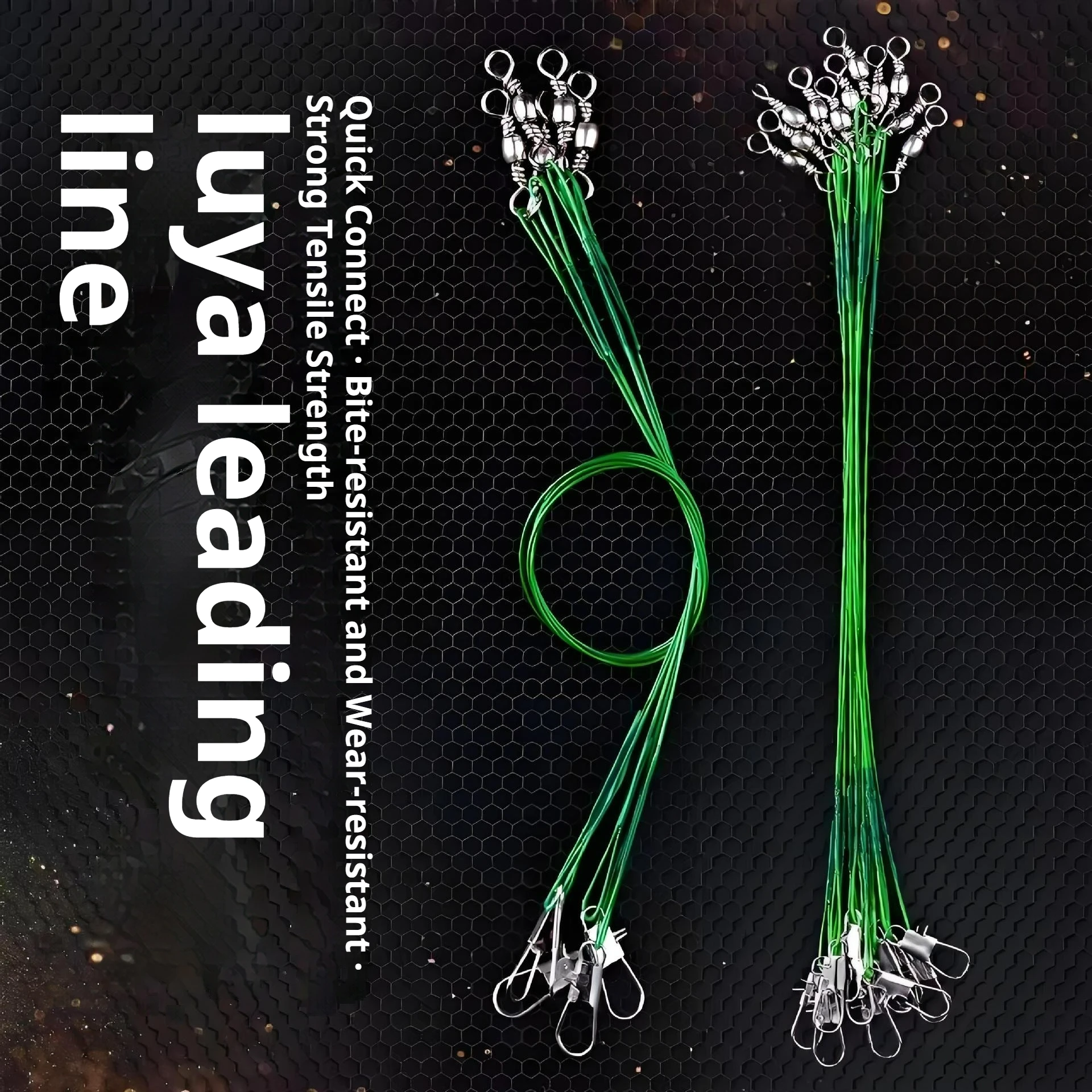 

Steel Leader Line for Lure Fishing - Bite-Proof Abrasion-Resistant Leader for Freshwater Saltwater Fishing Tackle