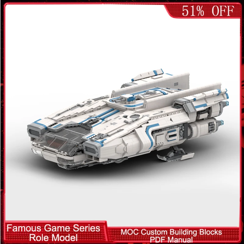 

5191 деталь: Самолет-искатель (Мини-фигурка) V2 MOC, модульная сборная модель, технология DIY, конструктор для мальчиков, подарок