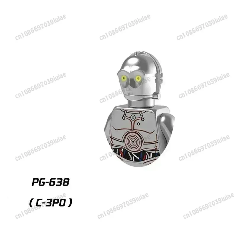 

HEROCROSS STAR WARS PG640 PG999 STAR Amidala Electroplate Toy Bricks Assembling Doll Building Blocks Boy Birthday Present