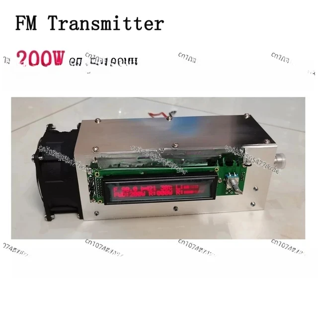 120W Dapat Disesuaikan 87.5-108MHz Pemancar FM Stasiun Radio Ham MP3 Presisi Tinggi Desain Perlindungan Penuh Mendukung Kartu SD