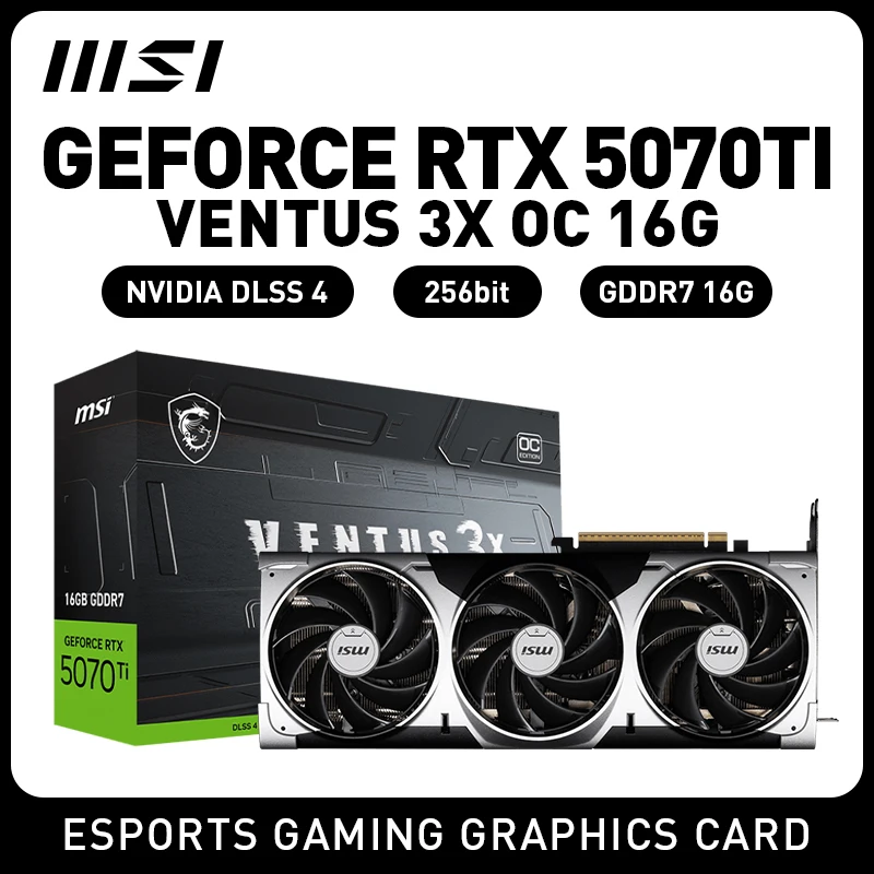 MSI RTX5070 12G RTX5070TI OC GDDR7 16GB 256Bit Esports Game Design Professional Graphics Independent Graphics Card Video Card