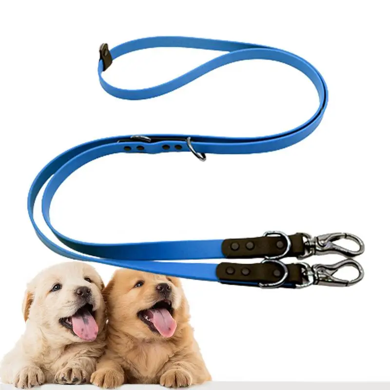 Long Dog Waterproof PVC Traction Rope Walking With 2 Metal Buckles Protective PVC Dog Tie Out Cable For Medium Large Dogs