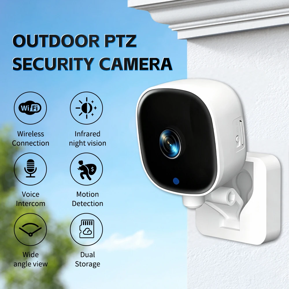 Psennikow WiFi Window Camera HD Full Color Night Vision Indoor Security Mini Camera Replaces Outdoor Through Glass Window