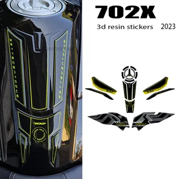 Naklejka 3D dla Benelli TRK 702X TRK 702X2023 akcesoria motocyklowe 3D żel żywica epoksydowa zestaw naklejek Tank Pad