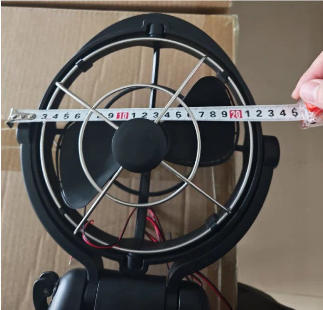 RV fan DC12V24V car fan hanging head  multi-gear with remote control marine fan