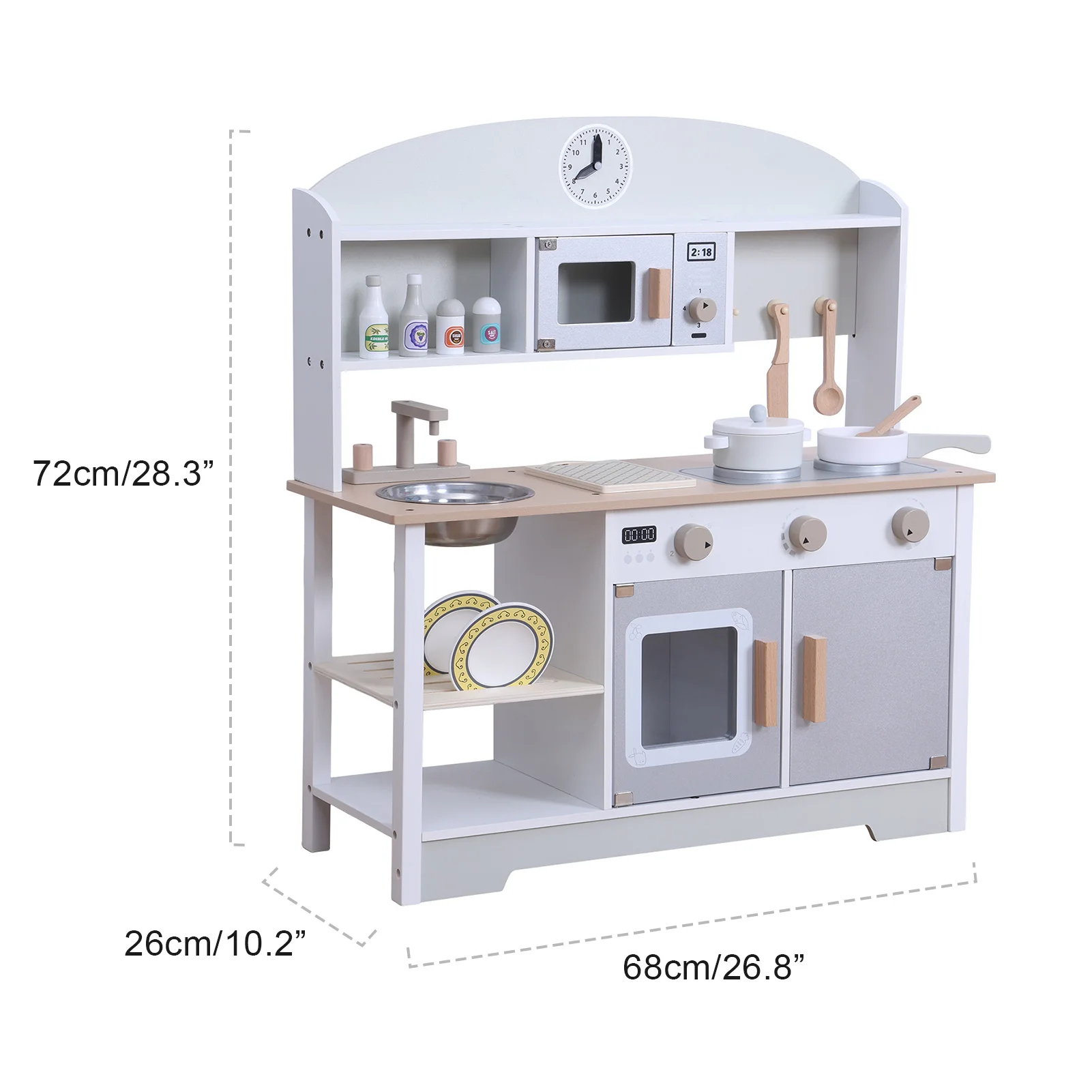 Jouets de maison de course pour enfants, ensemble de cuisine de jeu de simulation, construction robuste, entraînement de la motricité, amélioration de la créativité