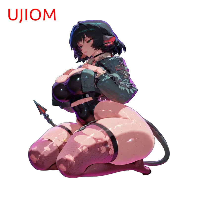 UJIOM كبير الثدي بعقب جين دو Zenless منطقة ZeroWall ملصق جذاب الساحرة فتاة حقيبة الشارات خلفيات حساسة #1