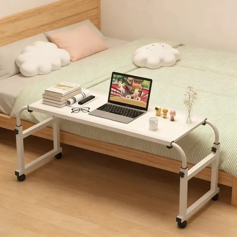 Bed Small Table Bedroom Lazy Person Cross Bed Table Adjustable Height Movable Bed Office Desk Adjustable Length Multifunctional