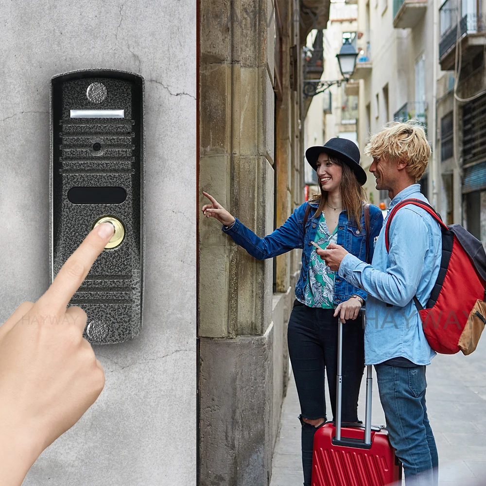 Tuya 7 Inche IPS Touch Screen Smart Home Video Intercom System WiFi Door Entry Phone Access with 1080P 110° FHD Doorbell Camera