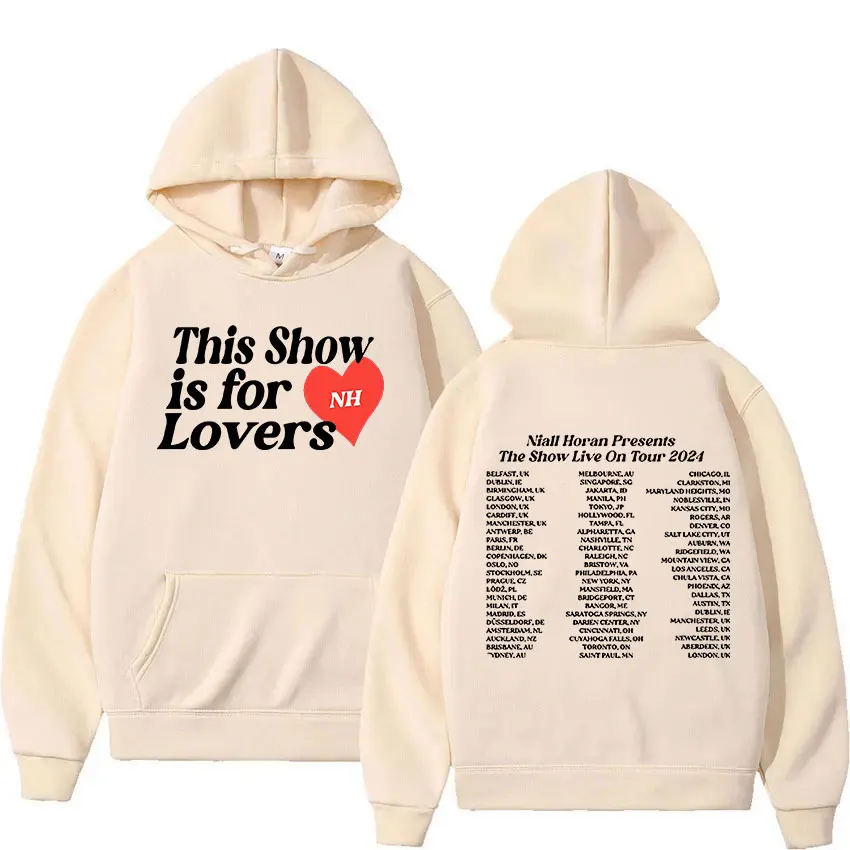 Niall Horan The Show Live on Tour 2024 New Album Hoodie Men Women Casual Fashion High Quality Oversized Sweatshirts Streetwear