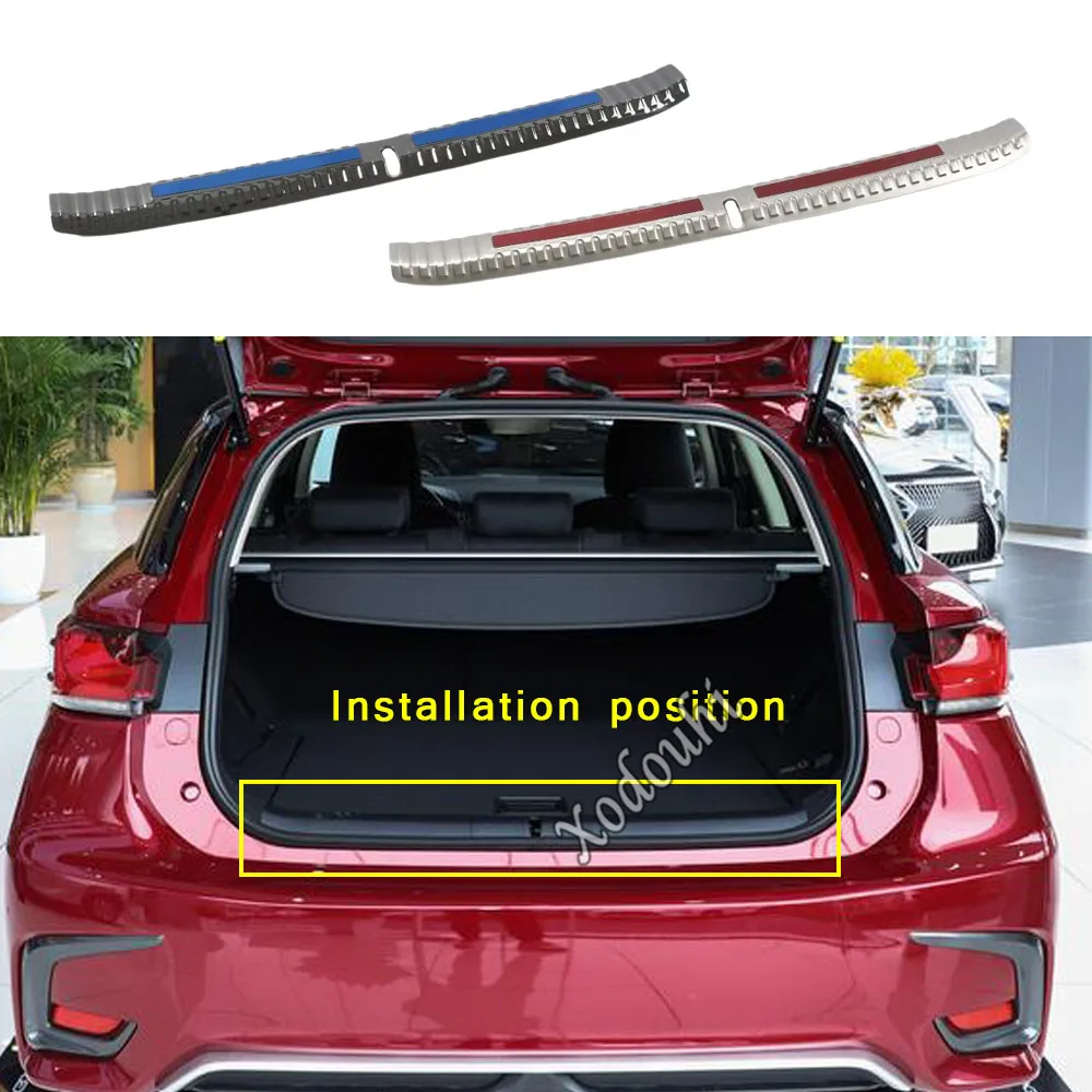 

Car Sticks Back Rear Pedal Door Scuff Plate Frame Inner Cover Threshold Trunk For Lexus CT CT200h 2019 2020 2021 2022 2023 2024