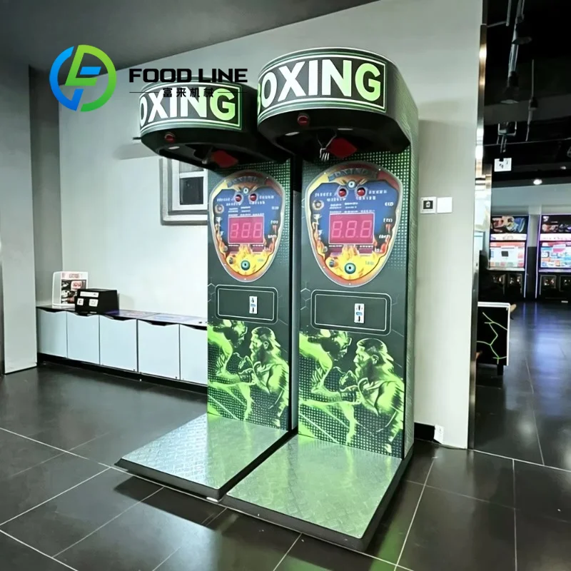 Coin Operated Boxing Machine Silent Running Internal Motor Same As Boxer Punching Game Machine Creates Quiet Environment
