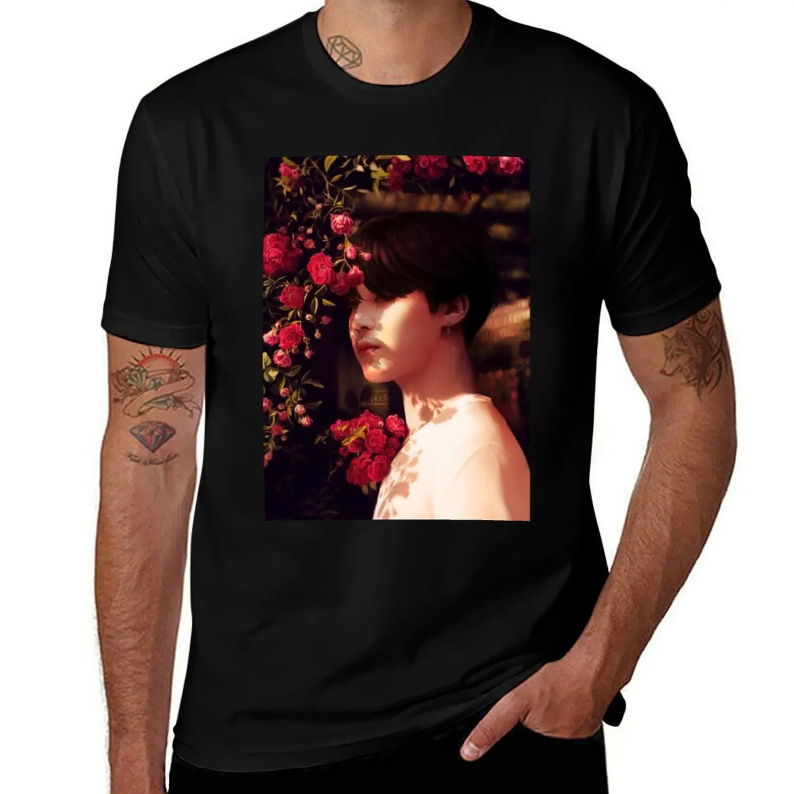 When you called me, I became your flower. T-Shirt Work Utility Casual Tee Shirt