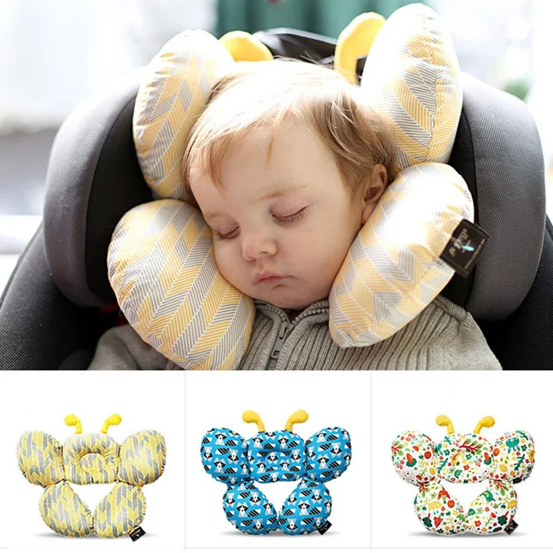 Headrest Baby Pillow Car Travel Sleeping Head Neck Support Baby Seat Harness Shoulder Pad For Child Car Seat Stroller Push Chair