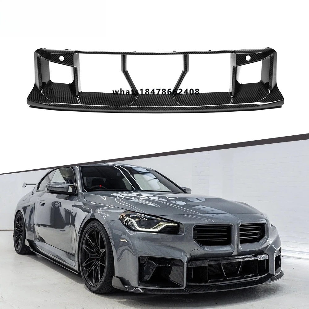 

Dry Carbon Fiber Bottom Bumper Grille OEM Style Front Intercooler Grille for G87 M2 Front Bumper Lower Center Grille