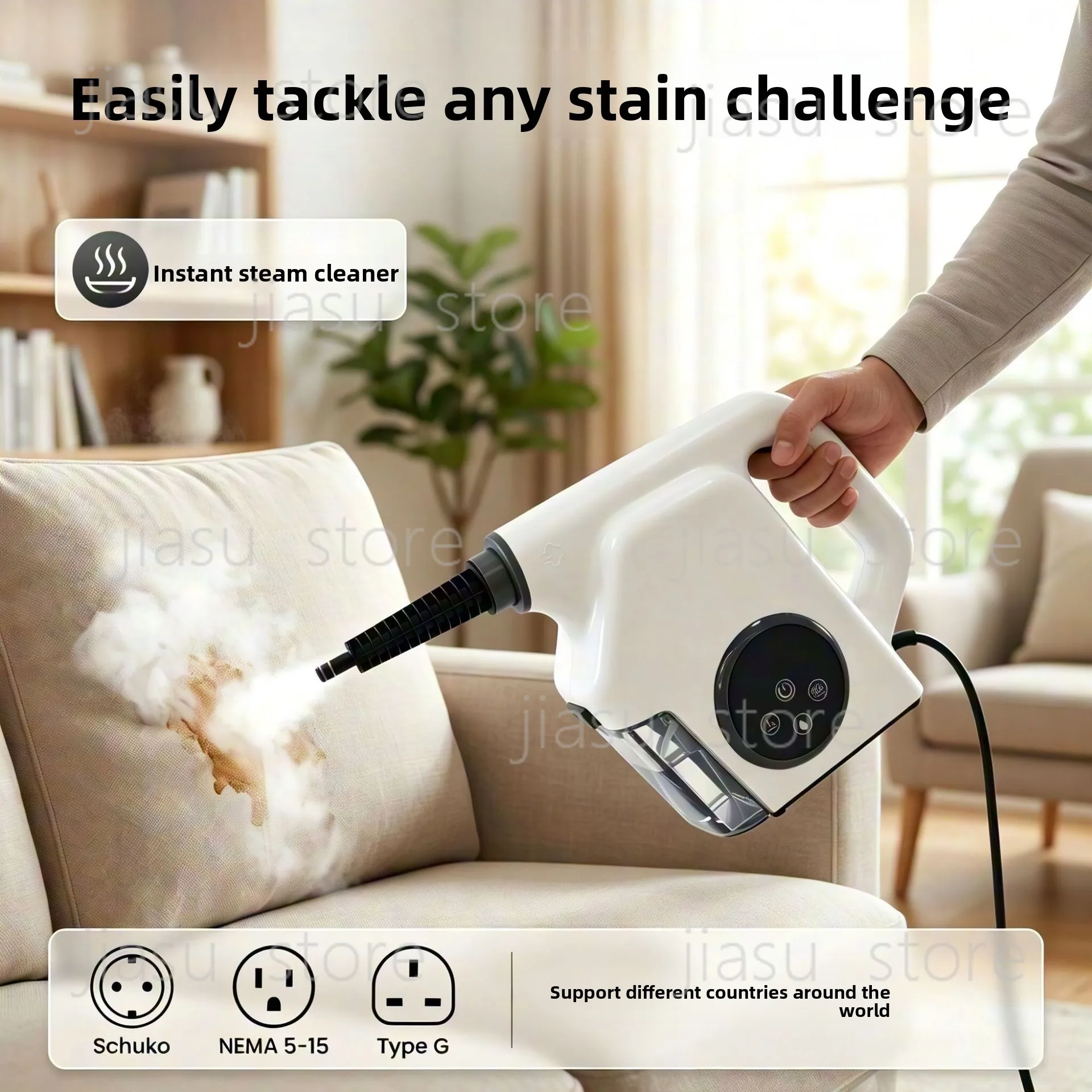 Household Handheld Steam Cleaning Machine, Instant Heat High Pressure Steam Cleaner for Kitchen Range Hood