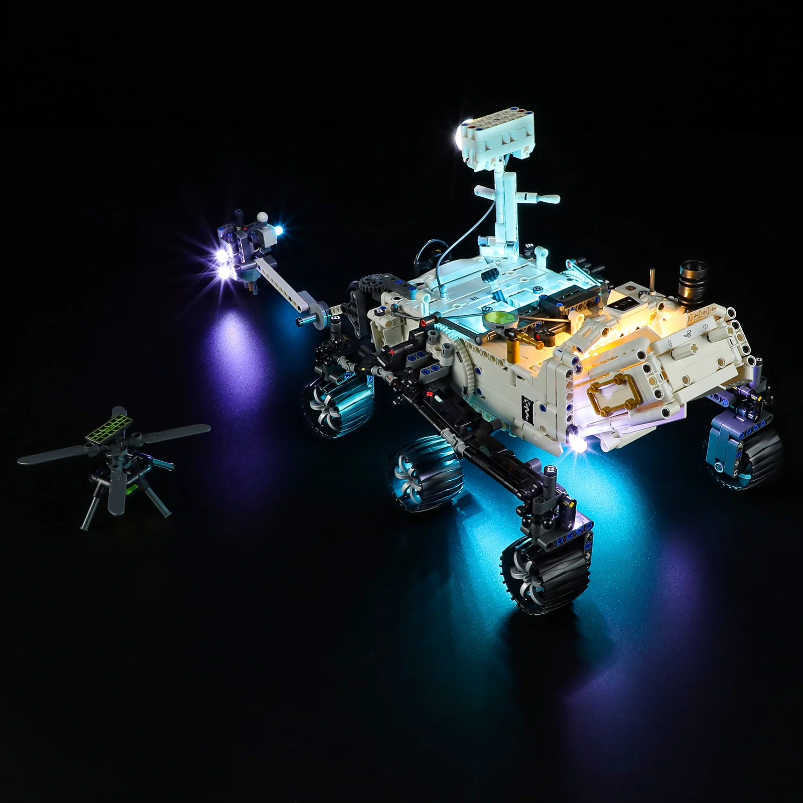 Hprosper 5V LED Lights for Technic NASA Mars Rover Perseverance 42158 Decorative Lamp (Not Include Lego Building Blocks Set)