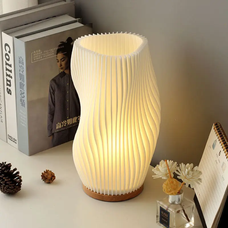 

Nice Table Lamp Bedside Lamps Bedroom Small Night Stands 3D Desk Lamp Warm Cozy Lighting Vintage Mid Century Lamp For Home Room
