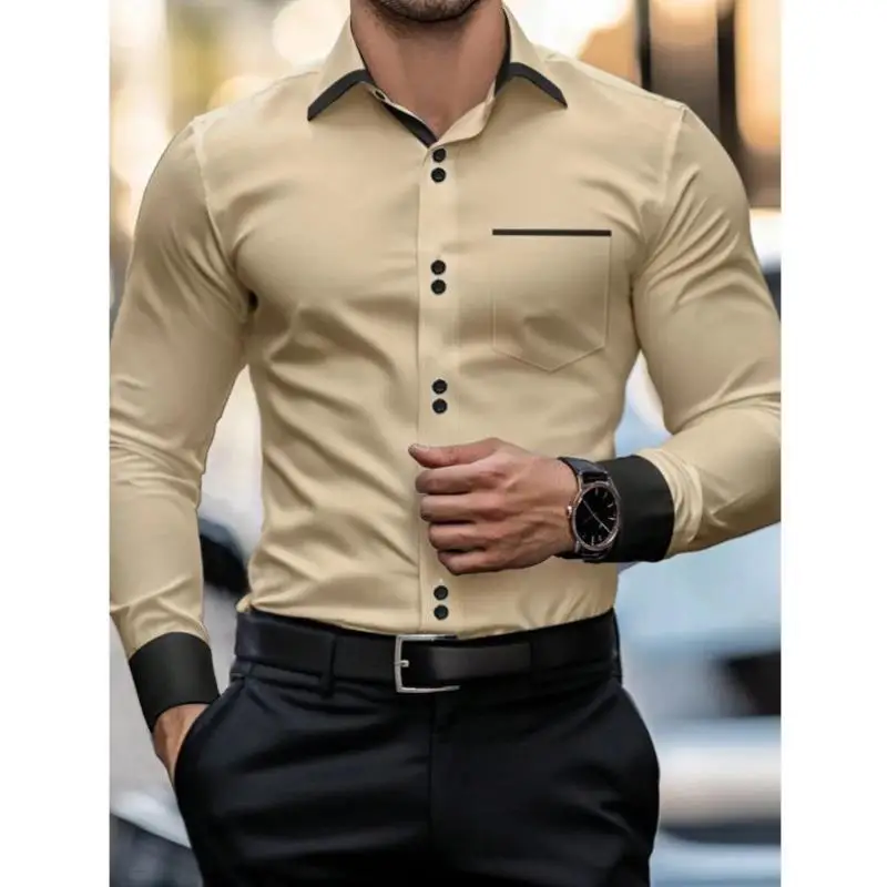 

Повседневная модная мужская одежда irt, простая повседневная одежда, внутренняя одежда из искусственной кожи с застежкой на талии и воротником свема семь четвертей