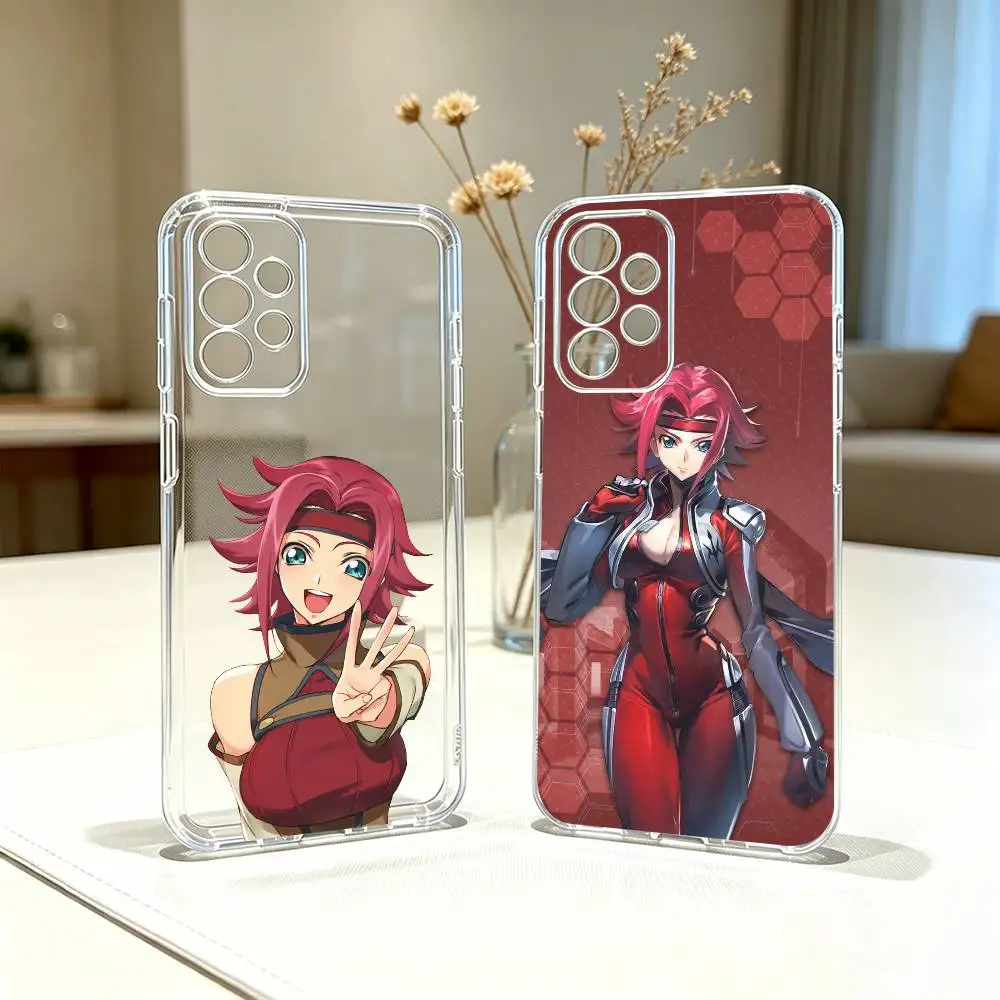 C-Code Geass Kallen Stadtfeld   Phone Case Transparent Silicone Soft For Samsung S25,S24,S21,S22,S23,S30,Ultra,S20,Plus,Fe