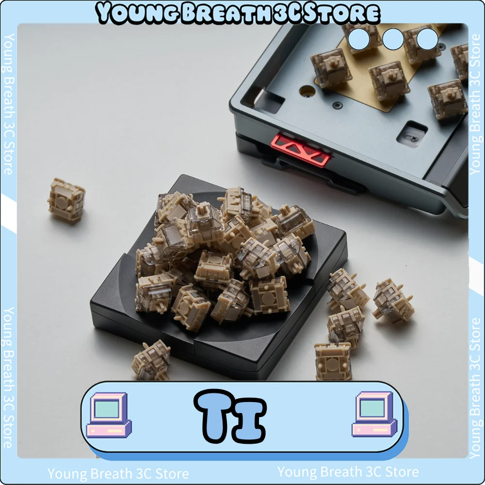 

Owlab Ti HE Magnetic Switch Hall Effect Switch Keyboard 40/50gf Switch for Wooting 60 /MAD 60 HE / Made68 Gaming Keyboard