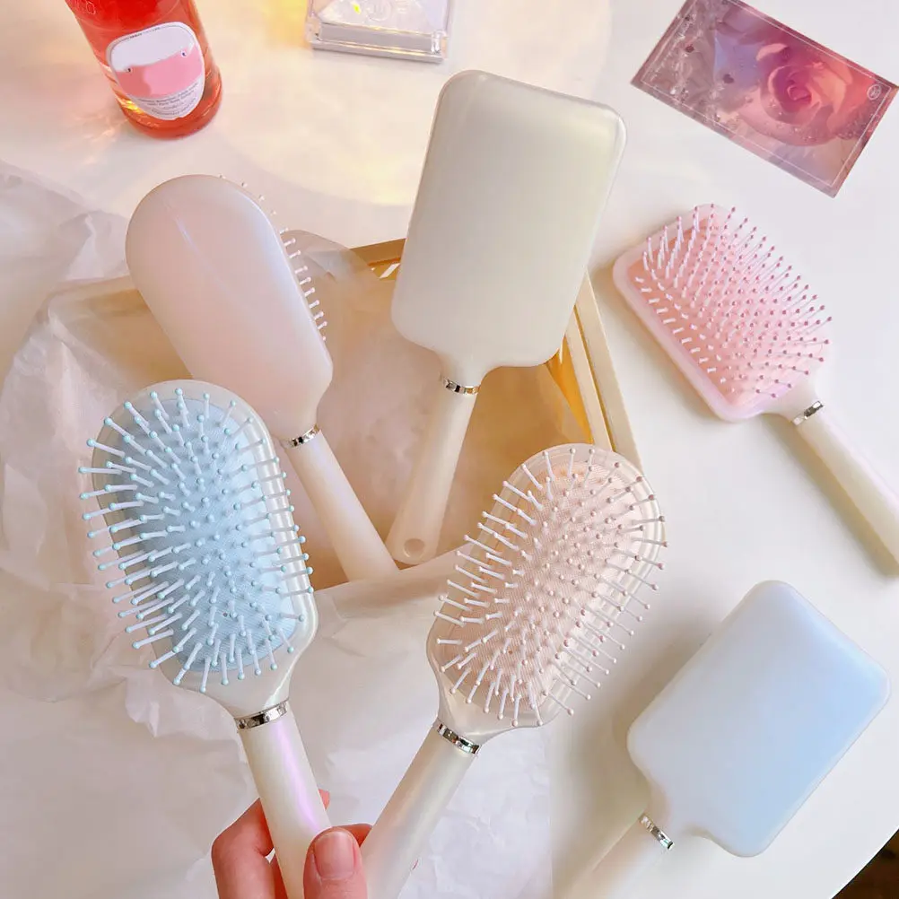 Professional Airbag Hair Comb for Women Detangling Massage Scalp Stimulation Smooth Polished Teeth Non-Slip Comfort Grip