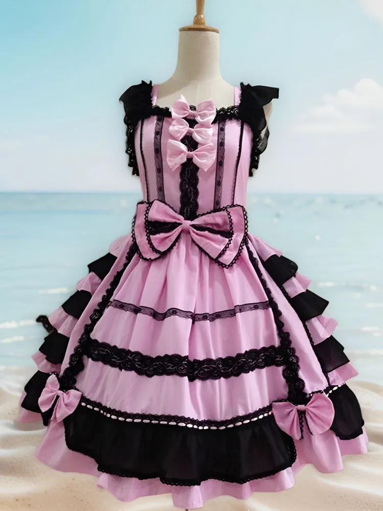 

Sweet Cute Style Waist-Tight Lace Tiered-Ruffle Short Skirt Pettiskirt Support