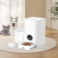 2-in-1 Durable Smart Wi-Fi Electric Pet Feeder 5L Automatic Cat Dog Water Dispenser Small Size Pet Bowls Feeders Battery