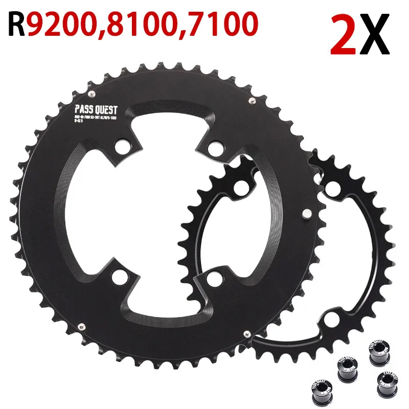 PASS QUEST 110 bcd chainring 2x 12 speed for Shimano 105 dishes R7100 r8100 r9200 DURA-ACE road bike plate 54 40 52 36 50 34