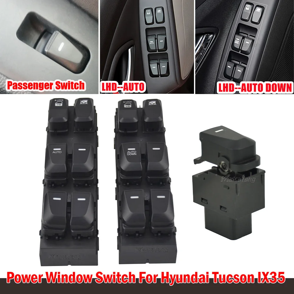 Malcayang Window Front Left Master Switch Fit For Hyundai IX35 TUCSON 2010 2011 2012 2013 2014 2015 Car Auto accessorie