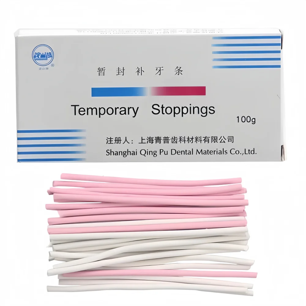 100g Dental Temporary Stopping Sticks Heat Softenable Cavity Sealing Rods for Root Canal Access Closure Interim Restoration