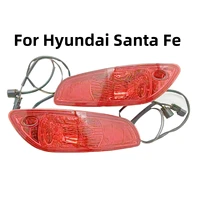 2 uds luz de freno luz antiniebla del parachoques trasero lámpara de parada con cable de bombilla para Hyundai Santa Fe 2010 2011 2012 2,4 T 92408-2B500 92409-2B500