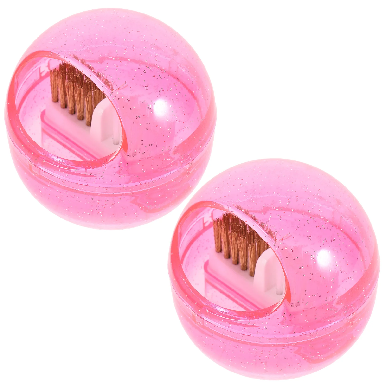 2 pçs prego broca escova de limpeza fio de metal duro cabeça de polimento destacável caso à prova de poeira para manicure salão de beleza diy arte do prego
