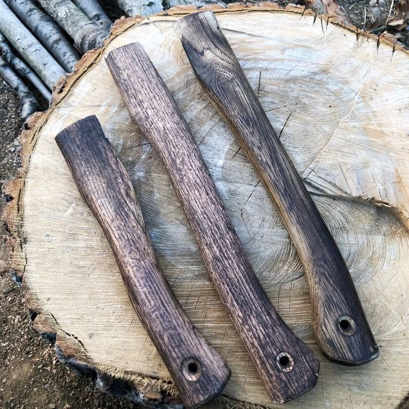 مقبض فأس خشبي الغابة في الهواء الطلق الفأس لتقوم بها بنفسك اكسسوارات الدفاع الشخصي القتالية محاور اليد عرقوب الخشب المروحية الحطب أدوات يدوية #6