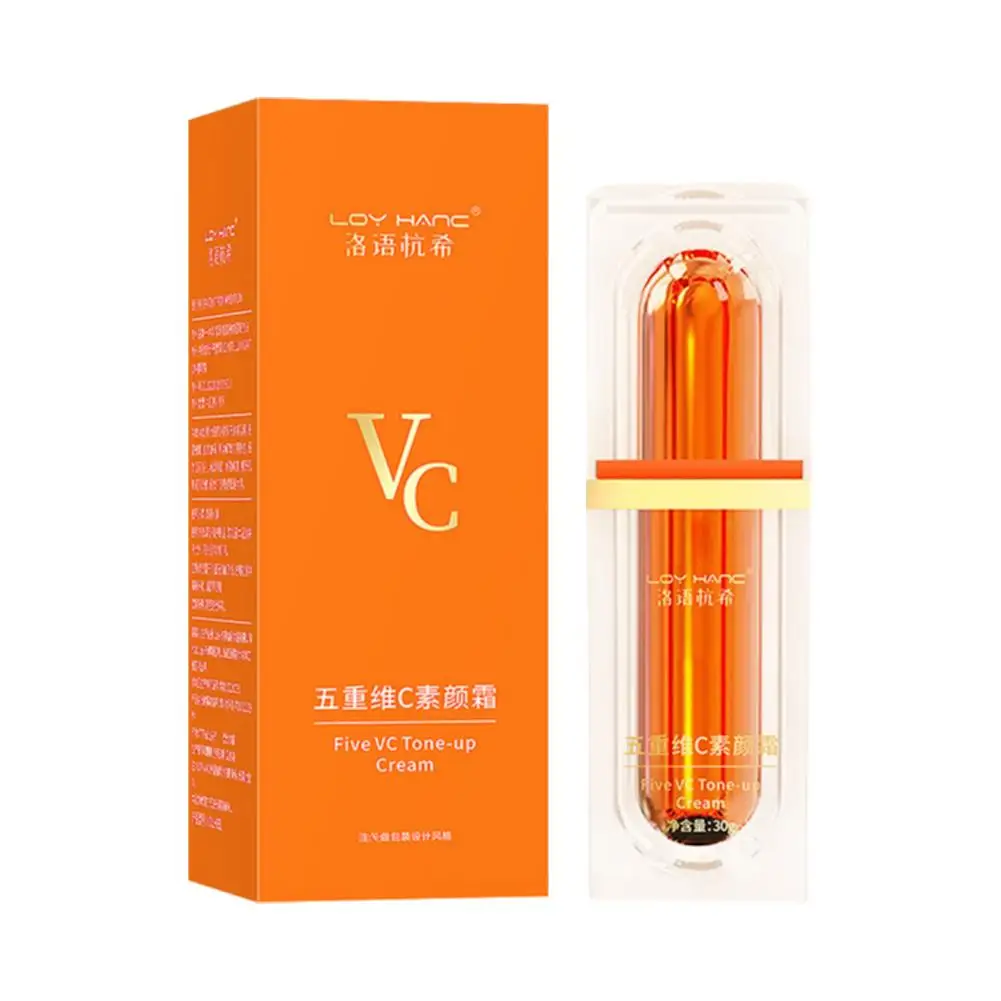 Vitamin C für die Haut Feuchtigkeitsspendende Gesichtshautcreme Essenzcreme Aufhellende und straffende Wirkung Fünf Vitamin C-Zutaten L U2R2