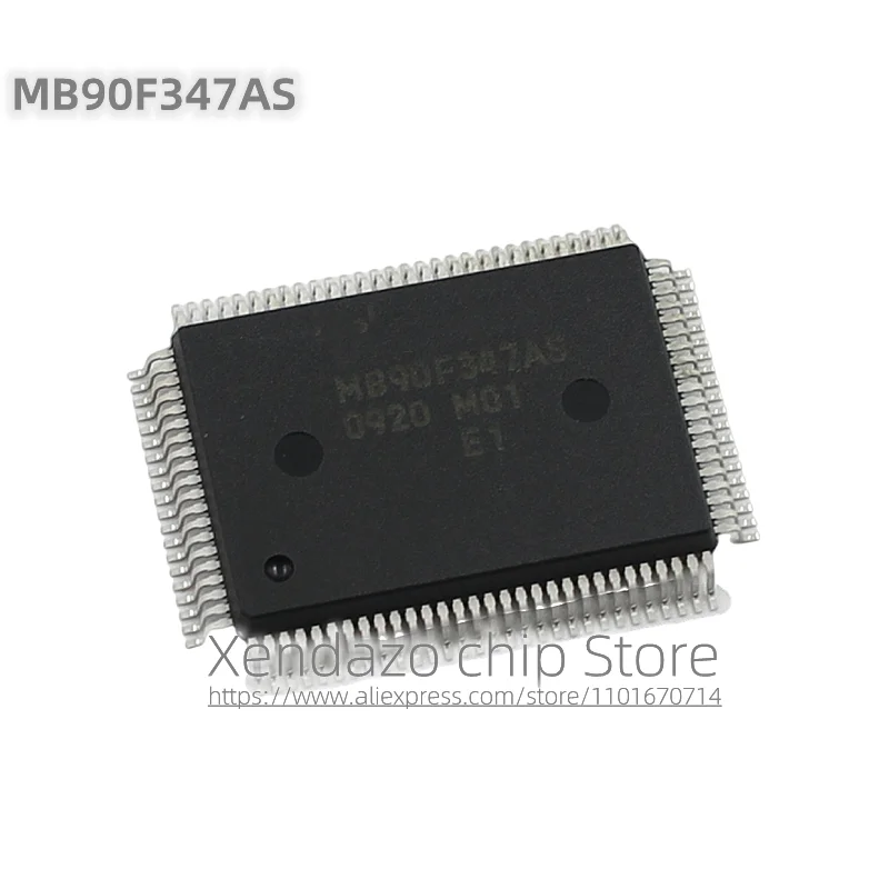 

2pcs/lot MB90F347AS MB90F347A MB90F347 QFP100 package Car computer 16 bit microcontroller chip