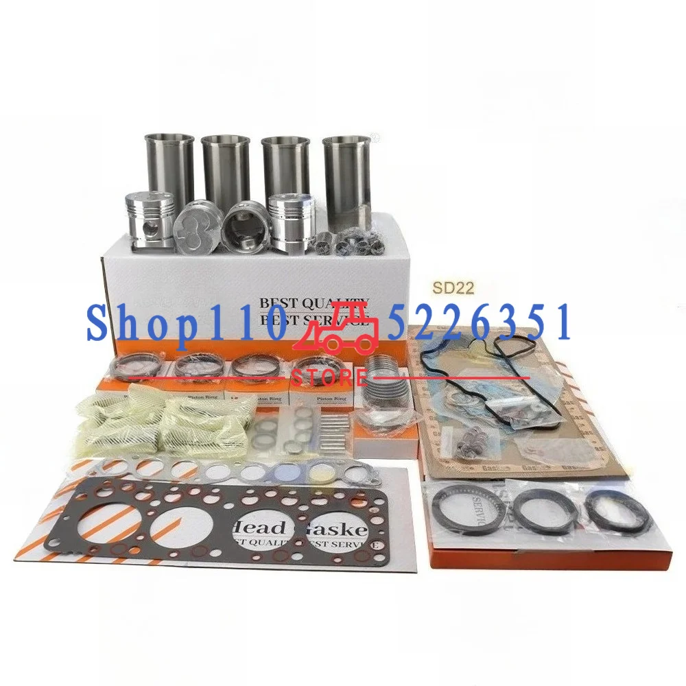 

SD22 Overhaul Rebuild Kit Piston Rings Cylinder Liner Full Gasket Set Engine Parts