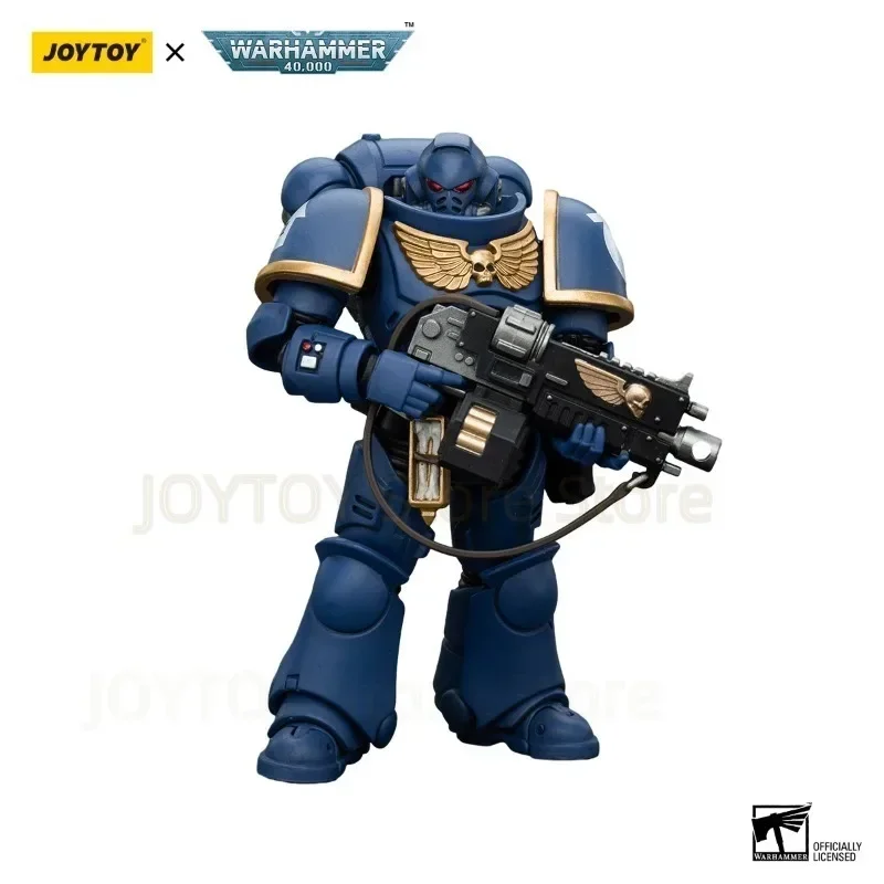 In Stock JOYTOY Warhammer 40K 1/18 Action Figures Ultramarines Intercessors V5 Anime Model Toy Gifts