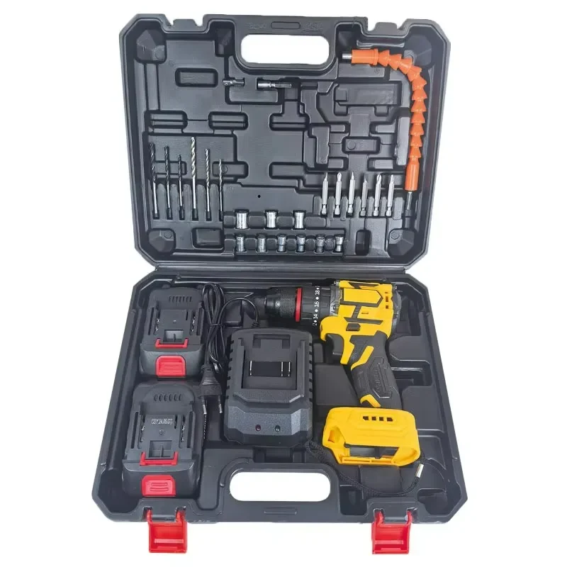 

【2026】 Аккумуляторная дрель 21 В и отвертка, бесщеточный двигатель, заводская доставка, ударная дрель с навесом