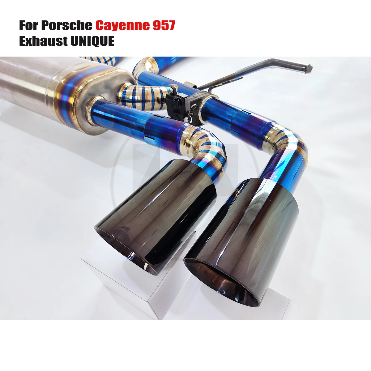 

UNIQUE for Porsche cayenne 957 3.6L 4.8L 4.8T titanium high performance catback valve exhaust system with exhaust muffler