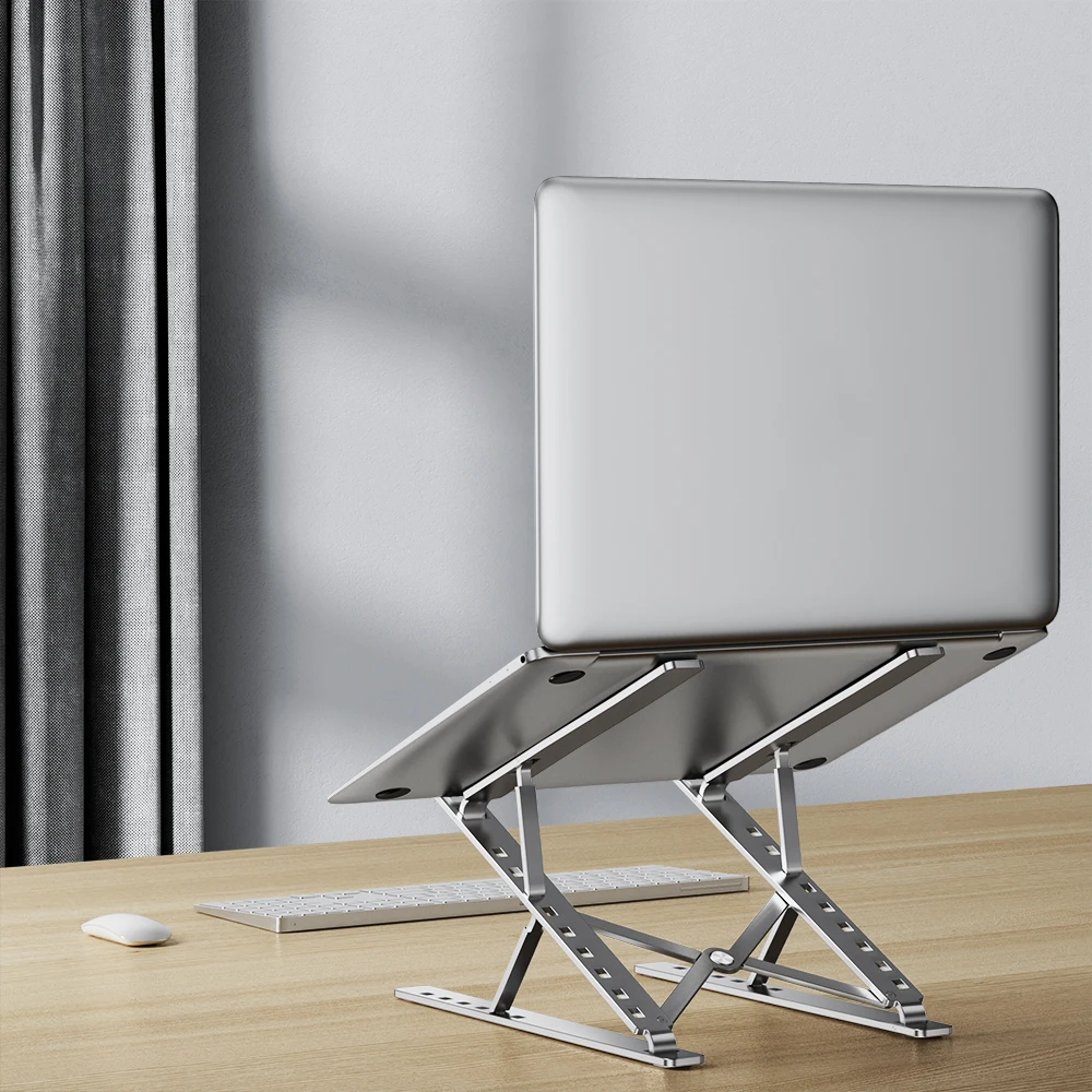 Laptop Stand Holder Notebook Stand For Desk Aluminum Support Portable Lap Top Base Foldable Bracket For computer PC MacBook Pro