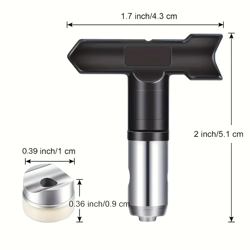 Reversible Airless Paint Spray Tip 517 with OneSeal, Precise Spray Nozzle for Airless Paint Sprayers