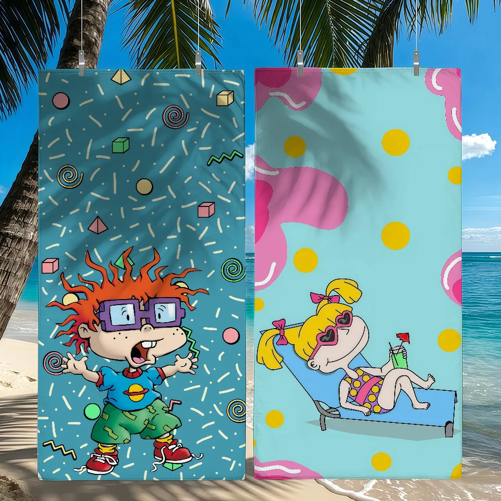 Cartoon R-Rugrats Towel Quick Drying Beach Towels Are Suitable For Swimming Pools Camping Yoga And The Gym
