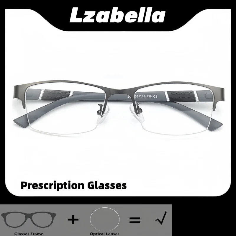 

Lzabella Ultra light Men's Square Optical Prescription Glasses Anti-Blue Light Reading Myopia Progressive Eyeglasses 961