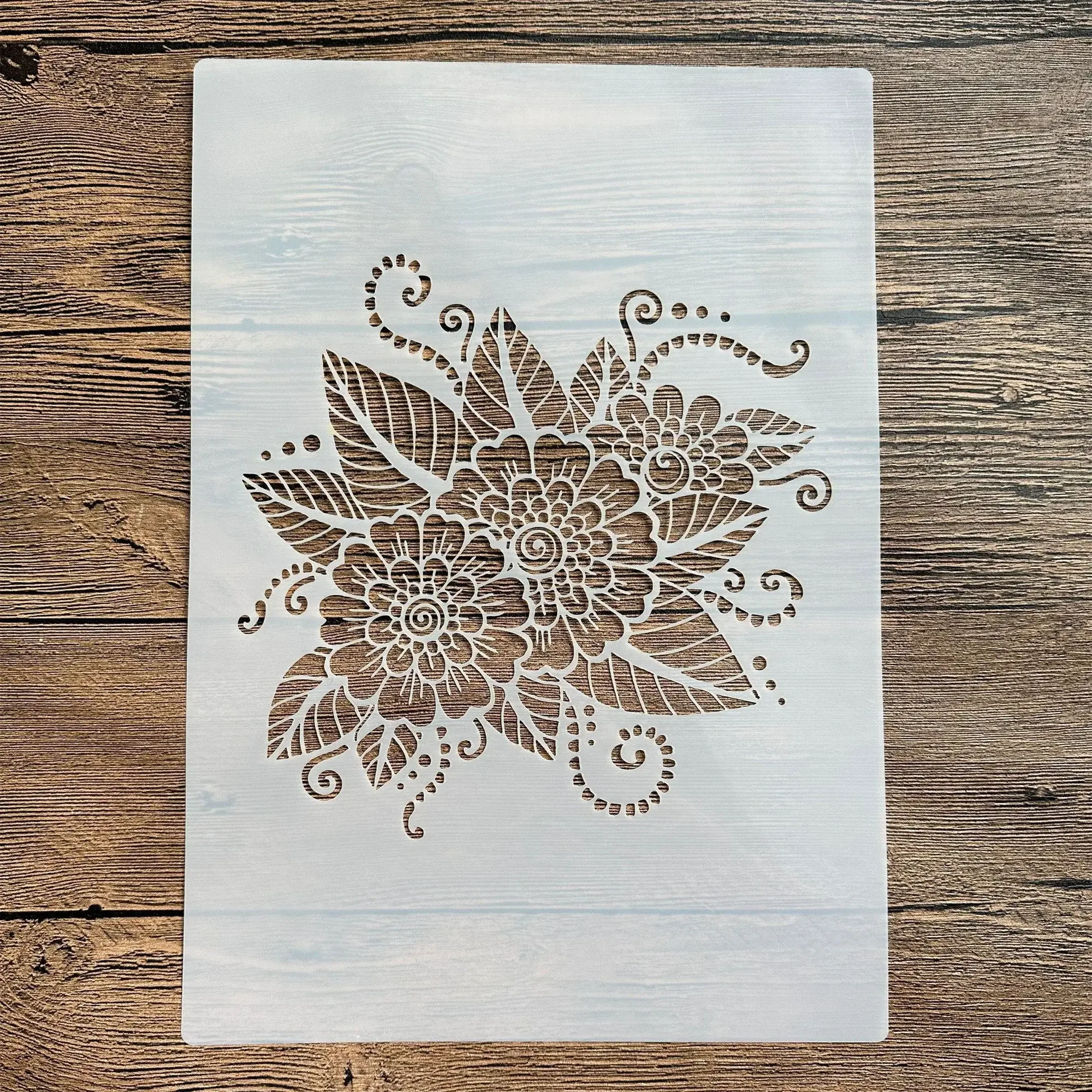 

A4 29*21cm DIY mandala mold for painting stencils stamped photo album embossed paper card on wood fabric wall mandala stencil