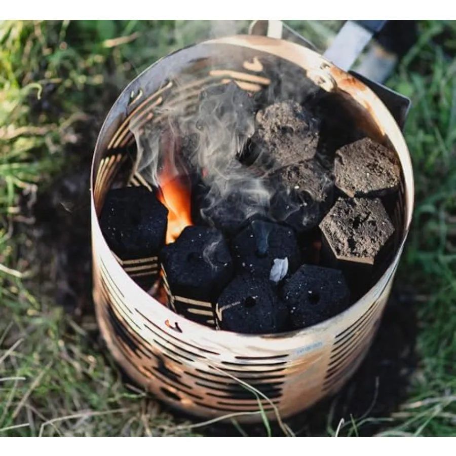 Nomad Fire 100 AllNatural من الخشب الصلب والفحم 10 رطل من ThaiStyle Binchotan مثالية للطهي في الهواء الطلق وشوايات كامادو والشوايات #5