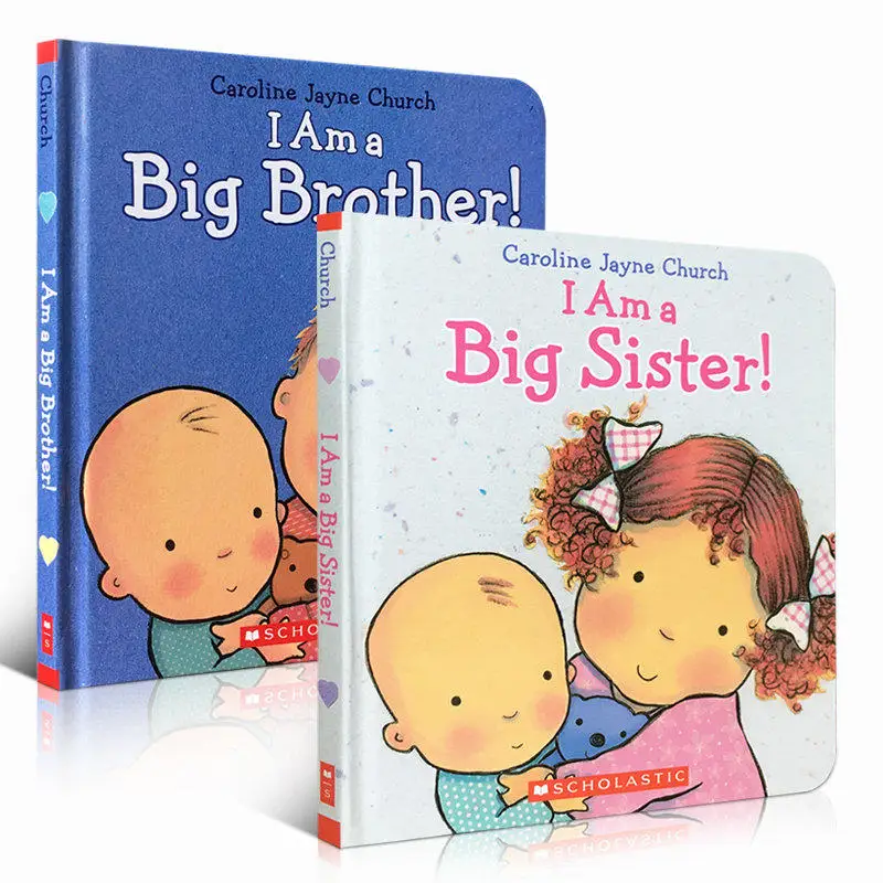 

Baby English Picture Book I Am A Big Brother Sister Education Hardcover Book Children's Learning Montessori Educational Toys