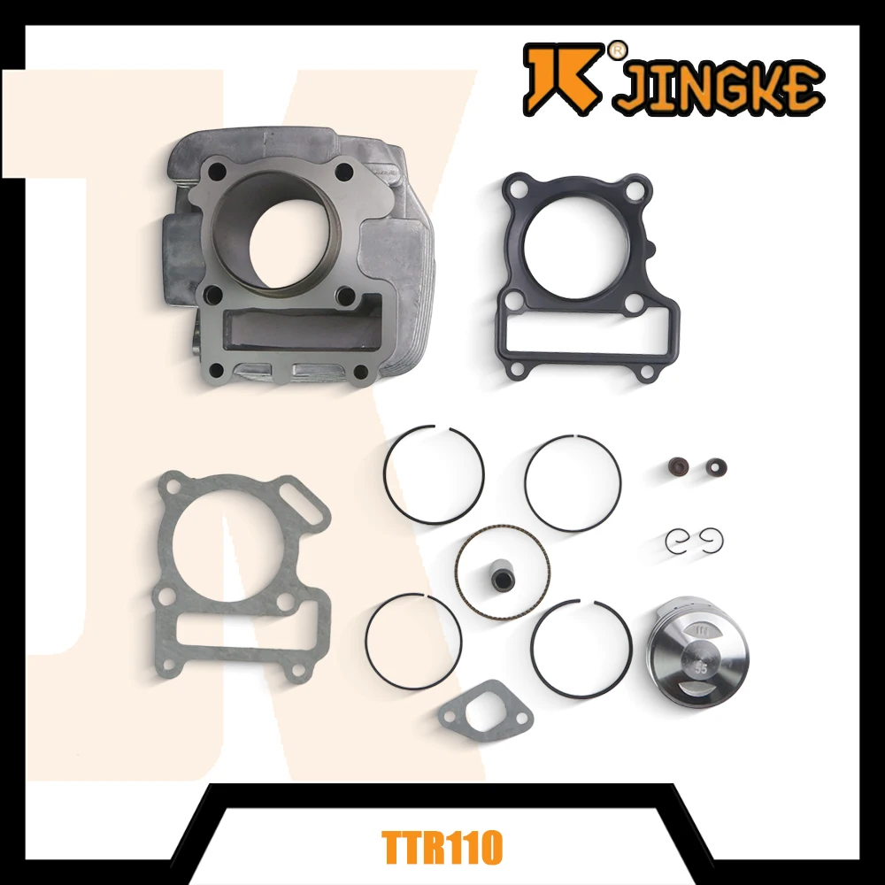 

55mm Big Bore Cylinder Block 128cc For Yamaha TTR110 110cc Engine ATV Dirt Bike Piston Gasket Kit